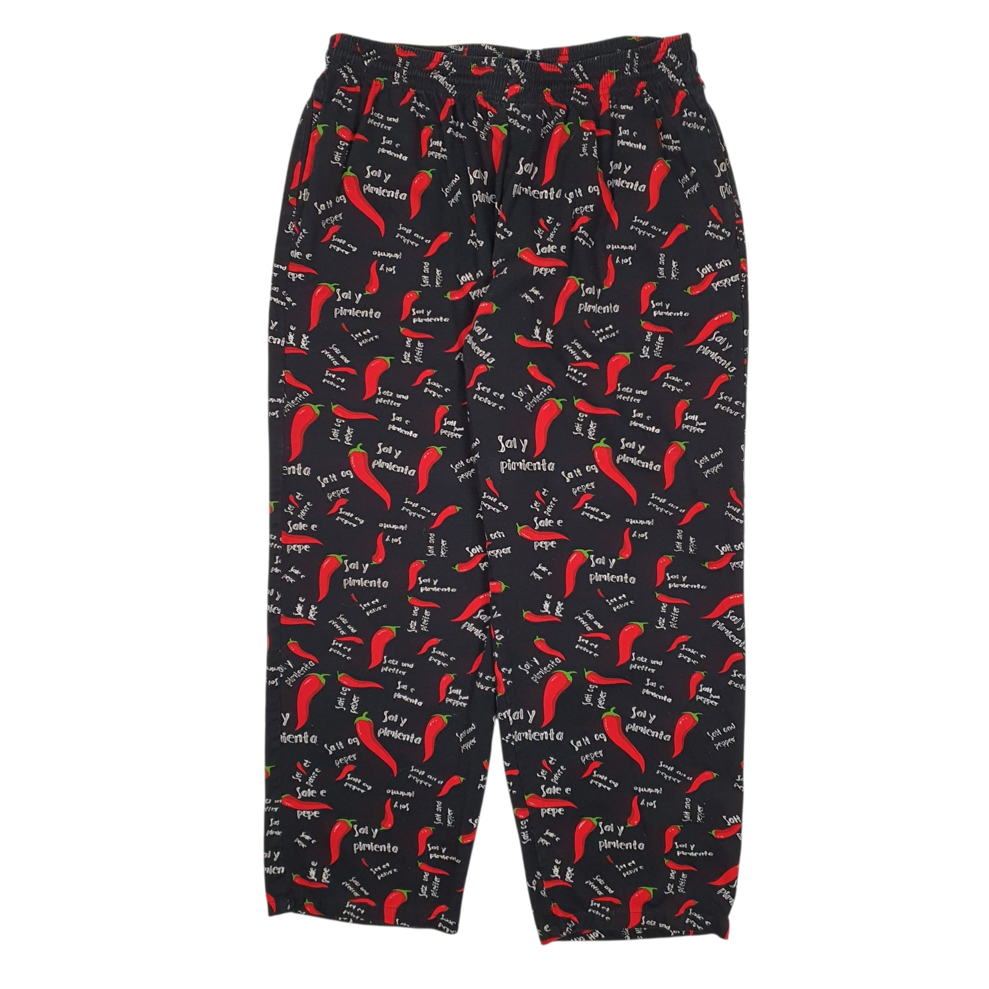 Mens Black Chefs Trousers  Chino Trousers