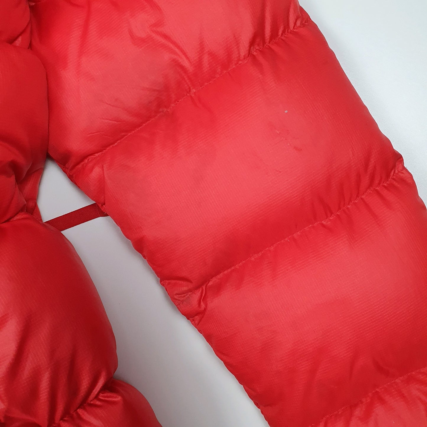 Mens Red The North Face Nuptse  Coat