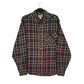 Mens Green Woolrich Thick Flannel Plaid Long Sleeve Shirt