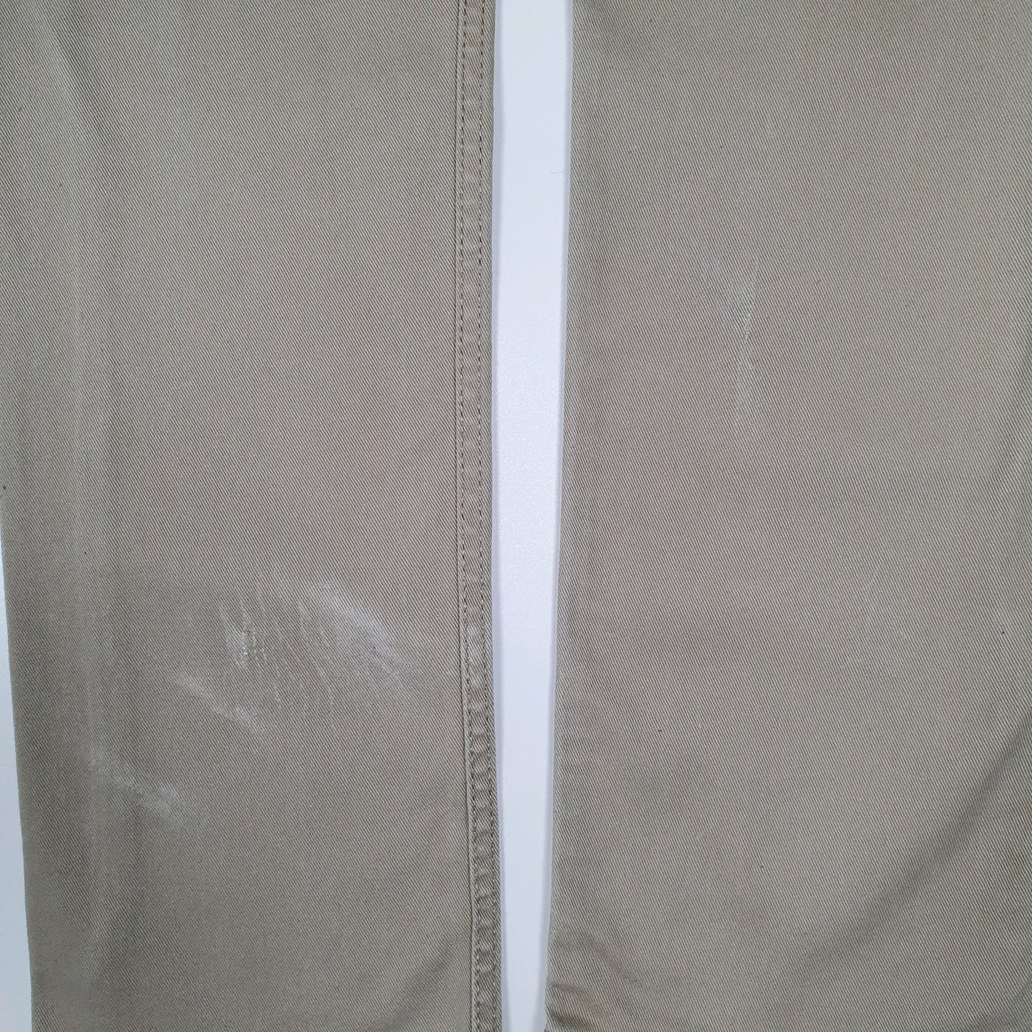 Mens Beige Levis 513 Straight  Trousers