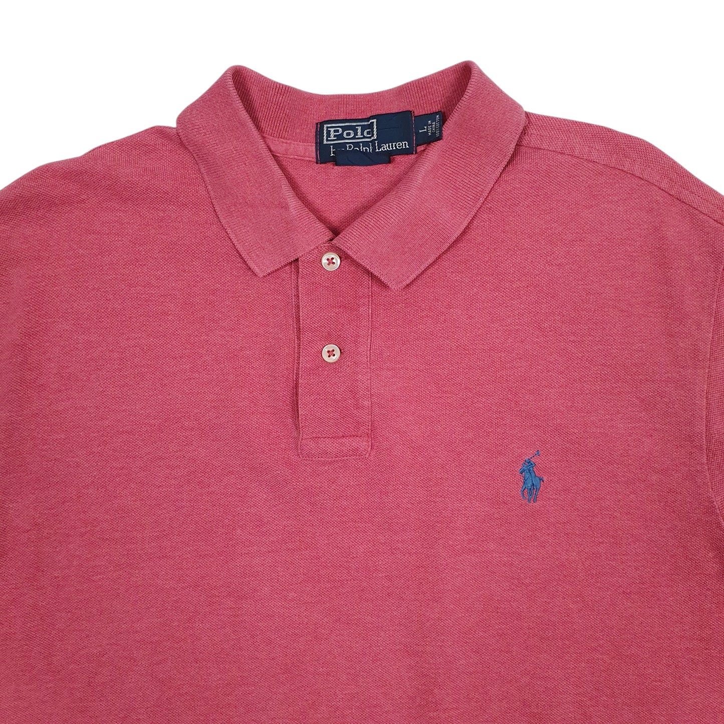 Mens Pink Polo Ralph Lauren   Polo Shirt