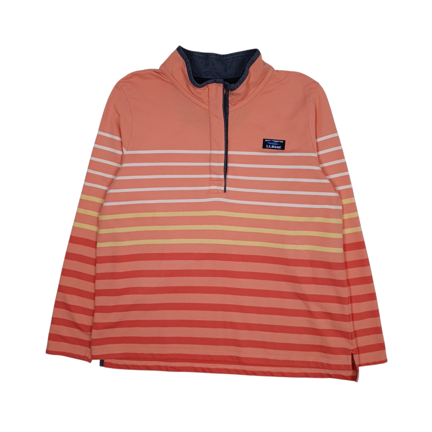 Womens Pink L.L.Bean  Quarter Zip Jumper