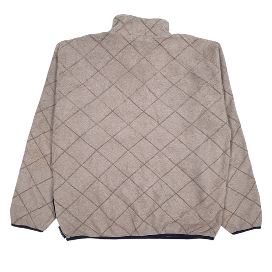 Mens Grey Nautica Vintage 90s Made In USA Quarter Zip Jumper