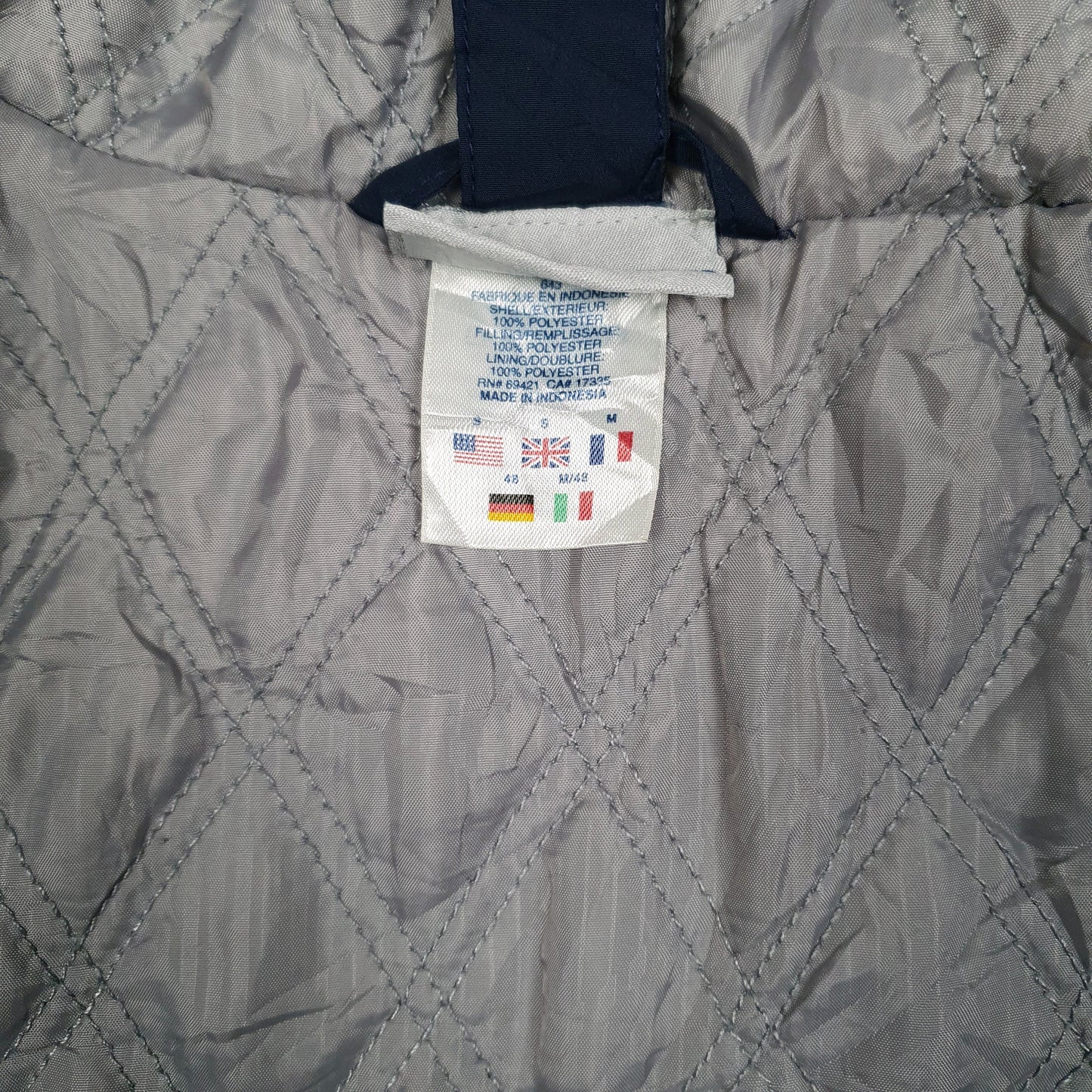 Mens Navy Reebok Padded  Coat