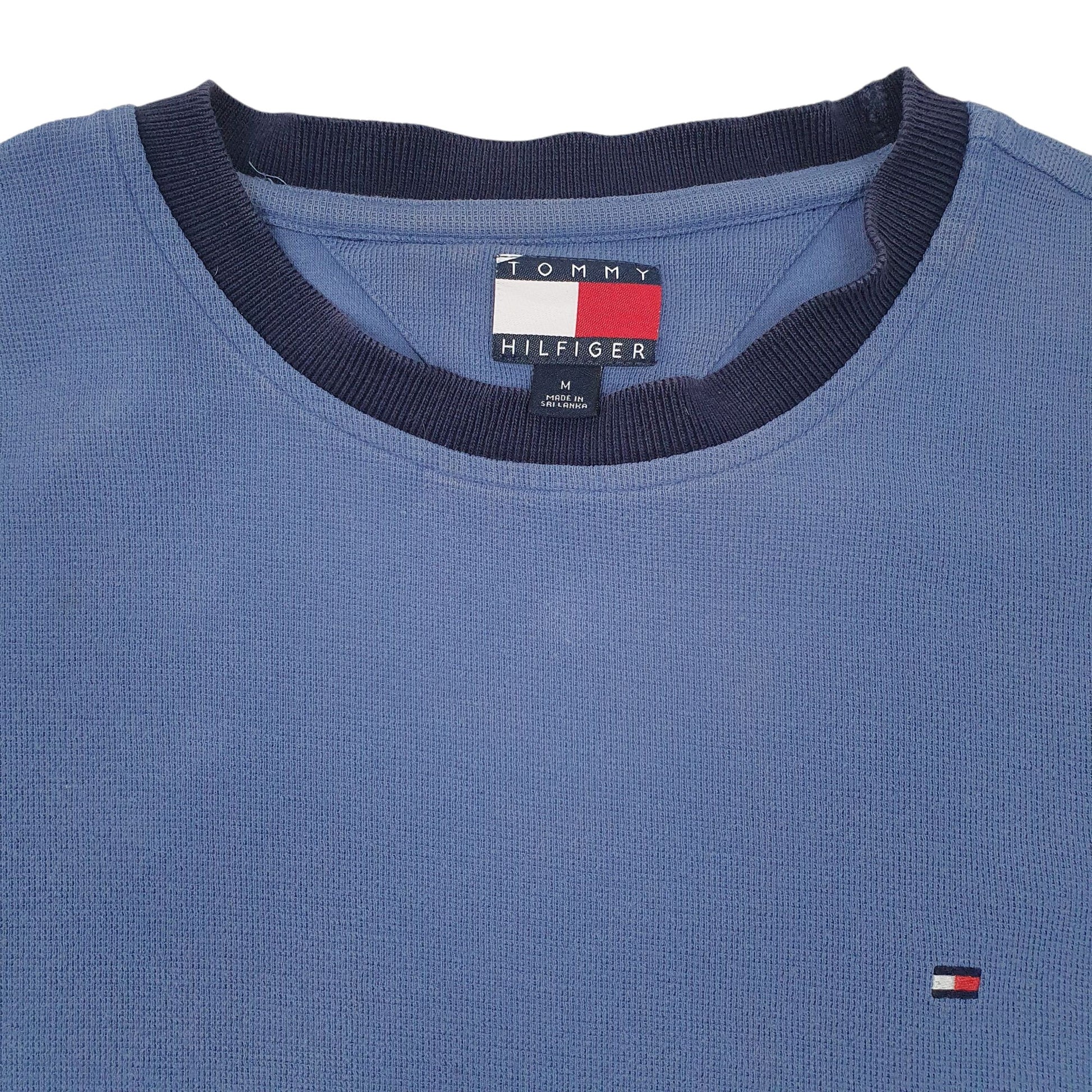 Mens Blue Tommy Hilfiger  Crewneck Jumper