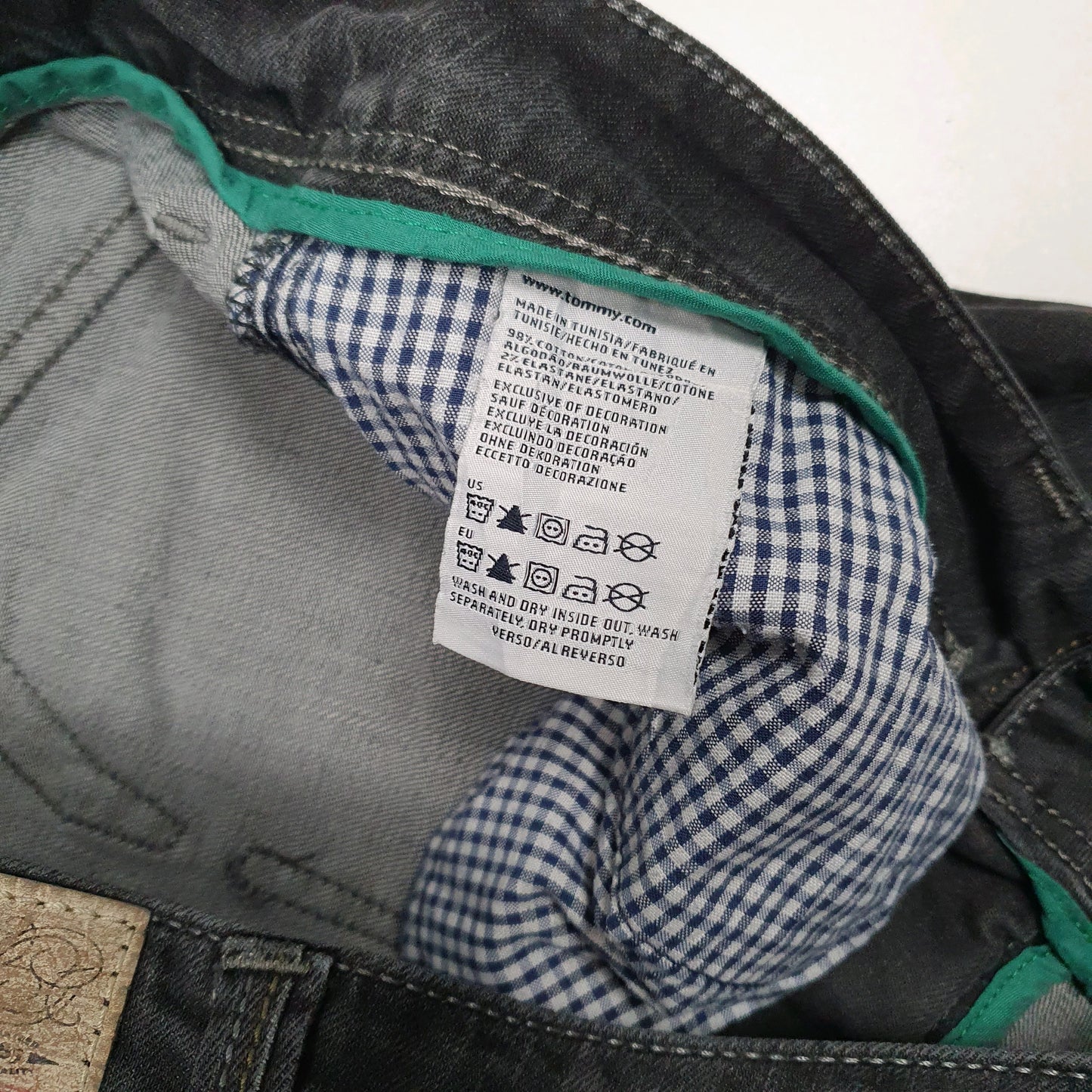 Womens Black Tommy Hilfiger Skinny  Shorts