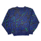Mens Blue Santana Vintage Crewneck Jumper