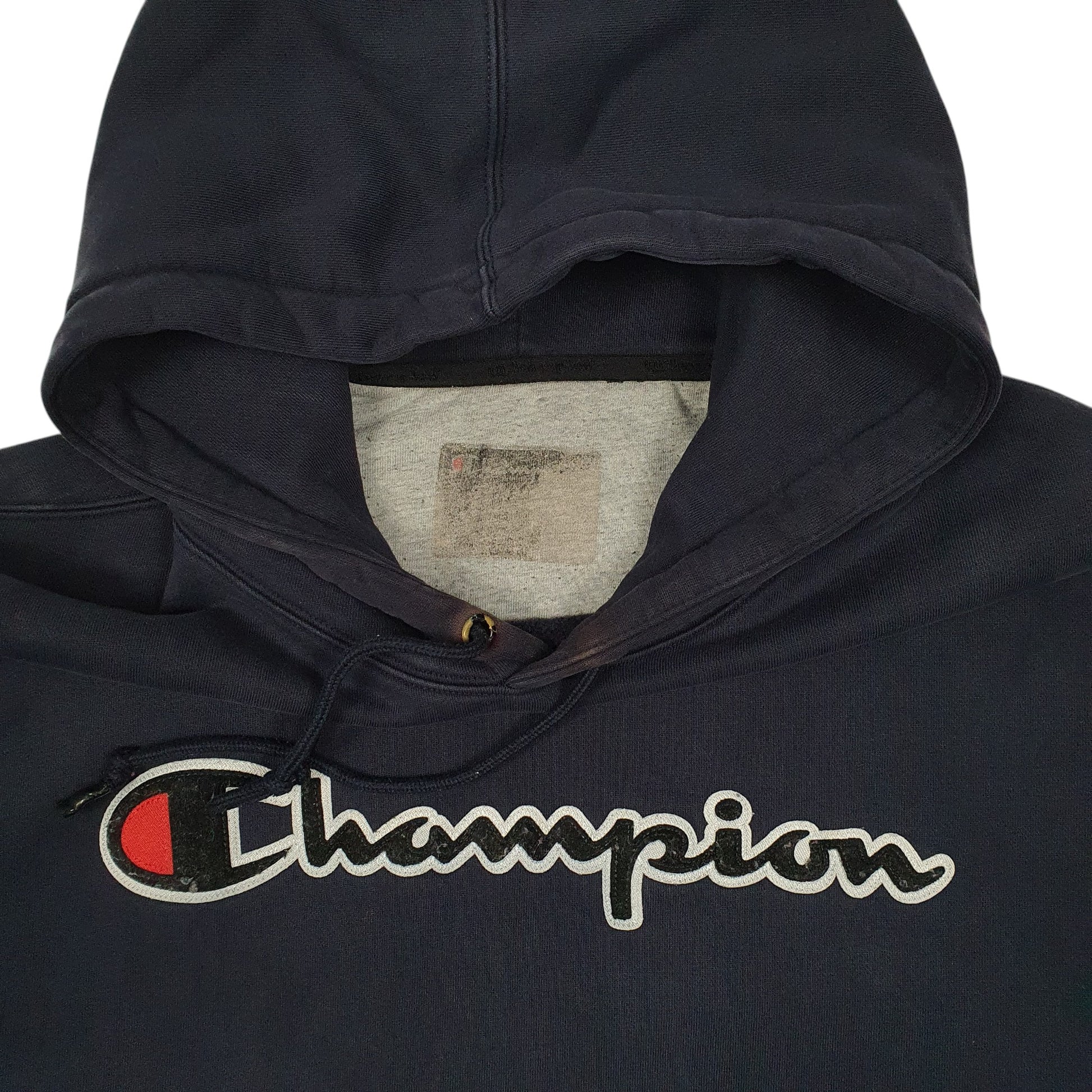 Mens Navy Champion Heavyweight Hoodie Jumper
