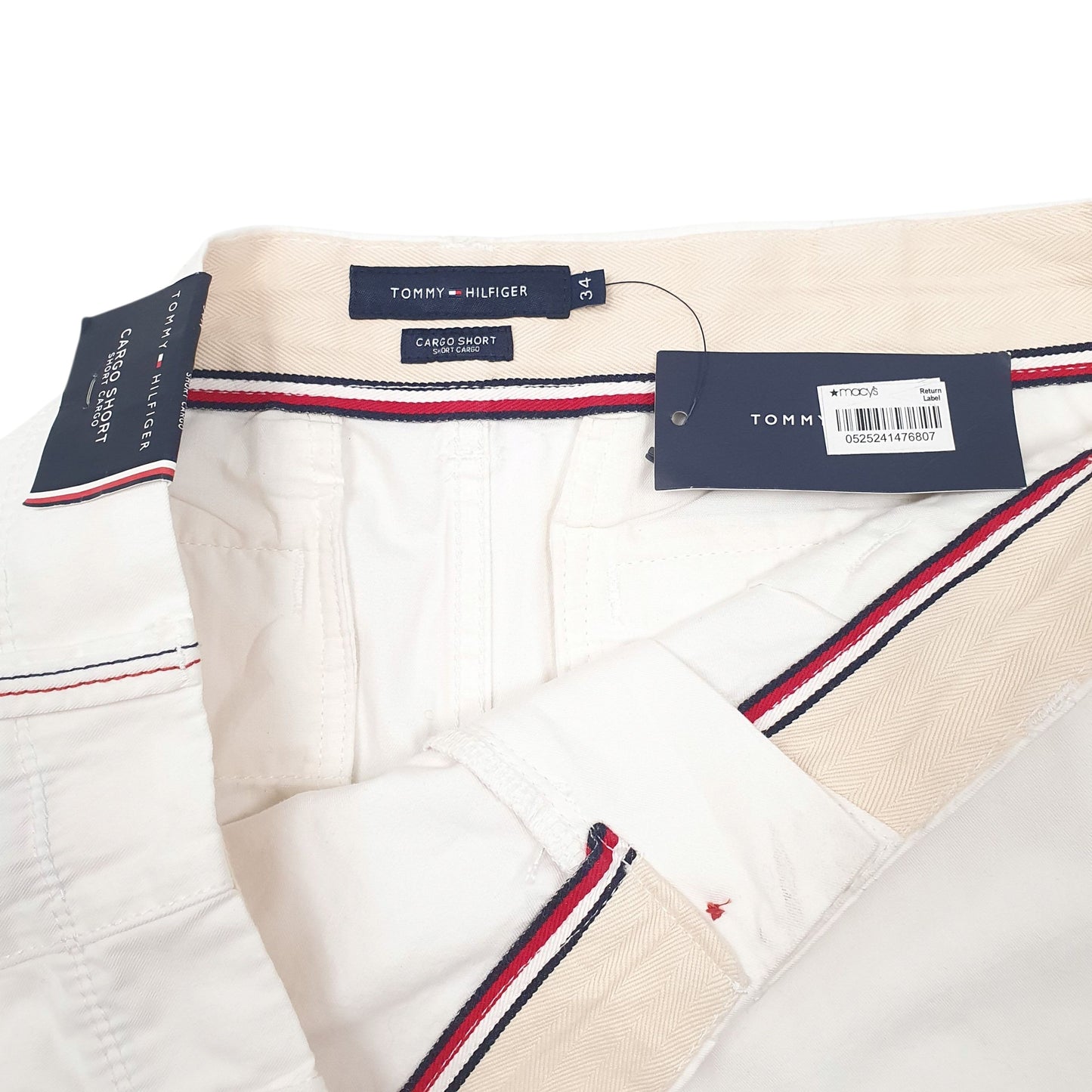 Mens White Tommy Hilfiger  Hoodie Shorts