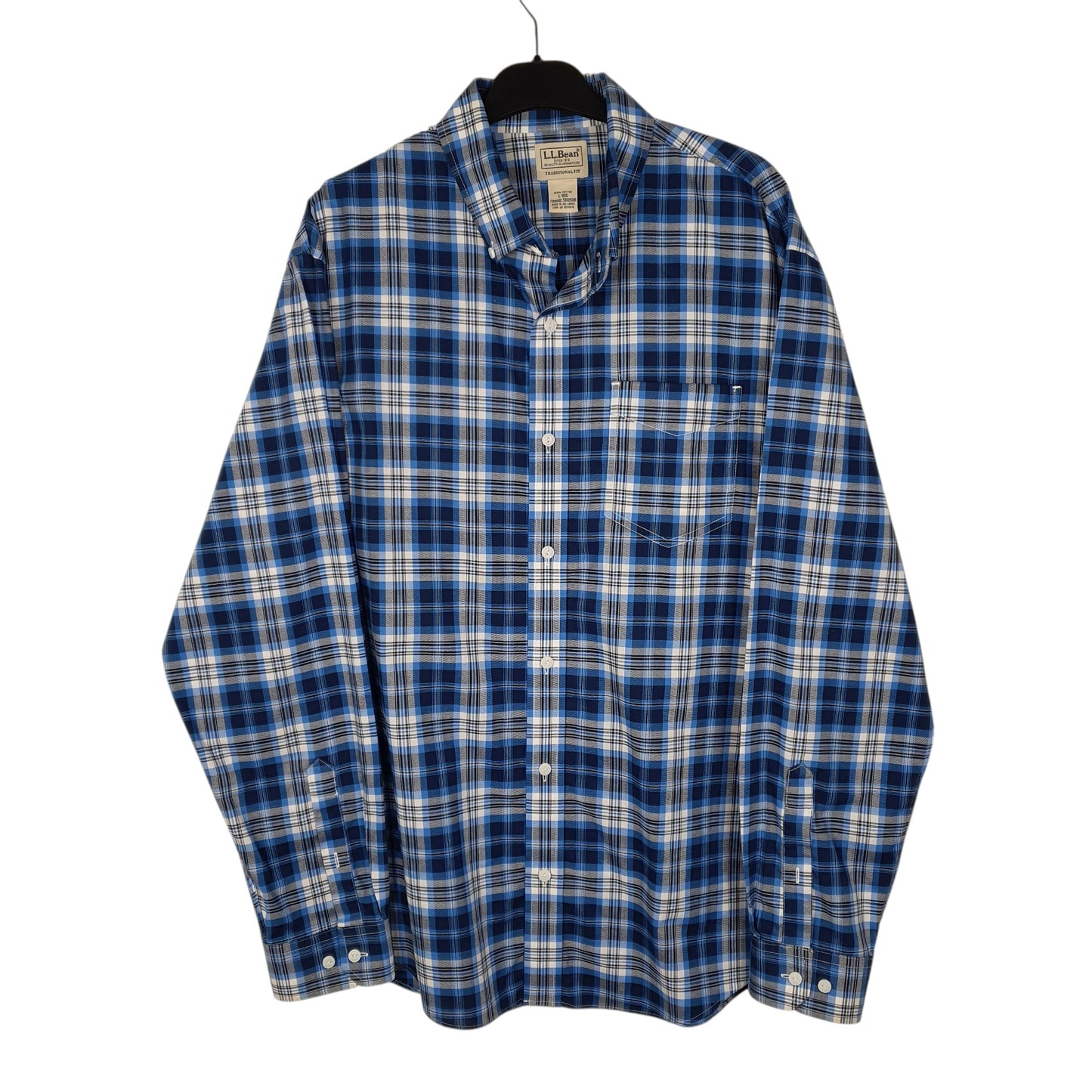 Mens Blue L.L.Bean  Long Sleeve Shirt