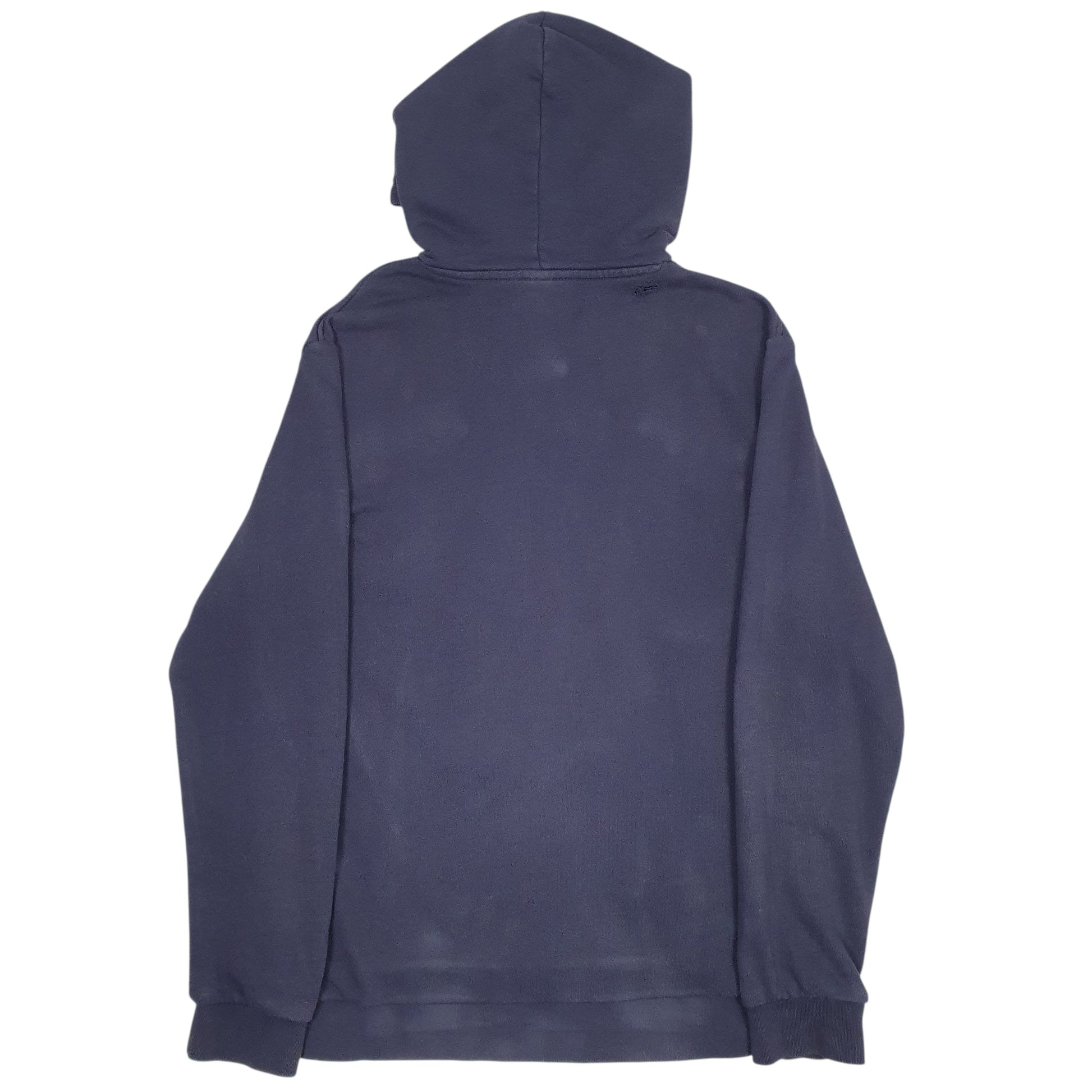 Mens Navy Adidas Spellout Hoodie Jumper