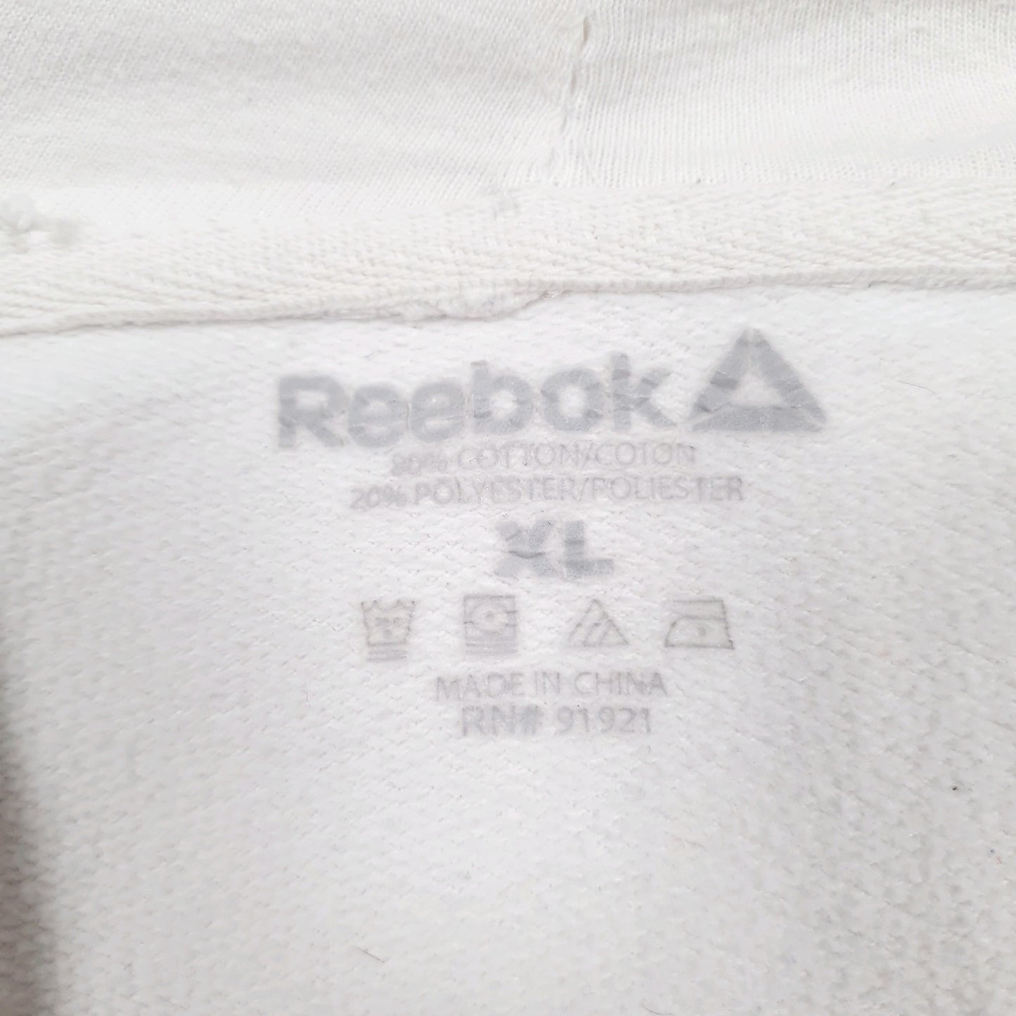 Mens White Reebok UFC Hoodie Jumper