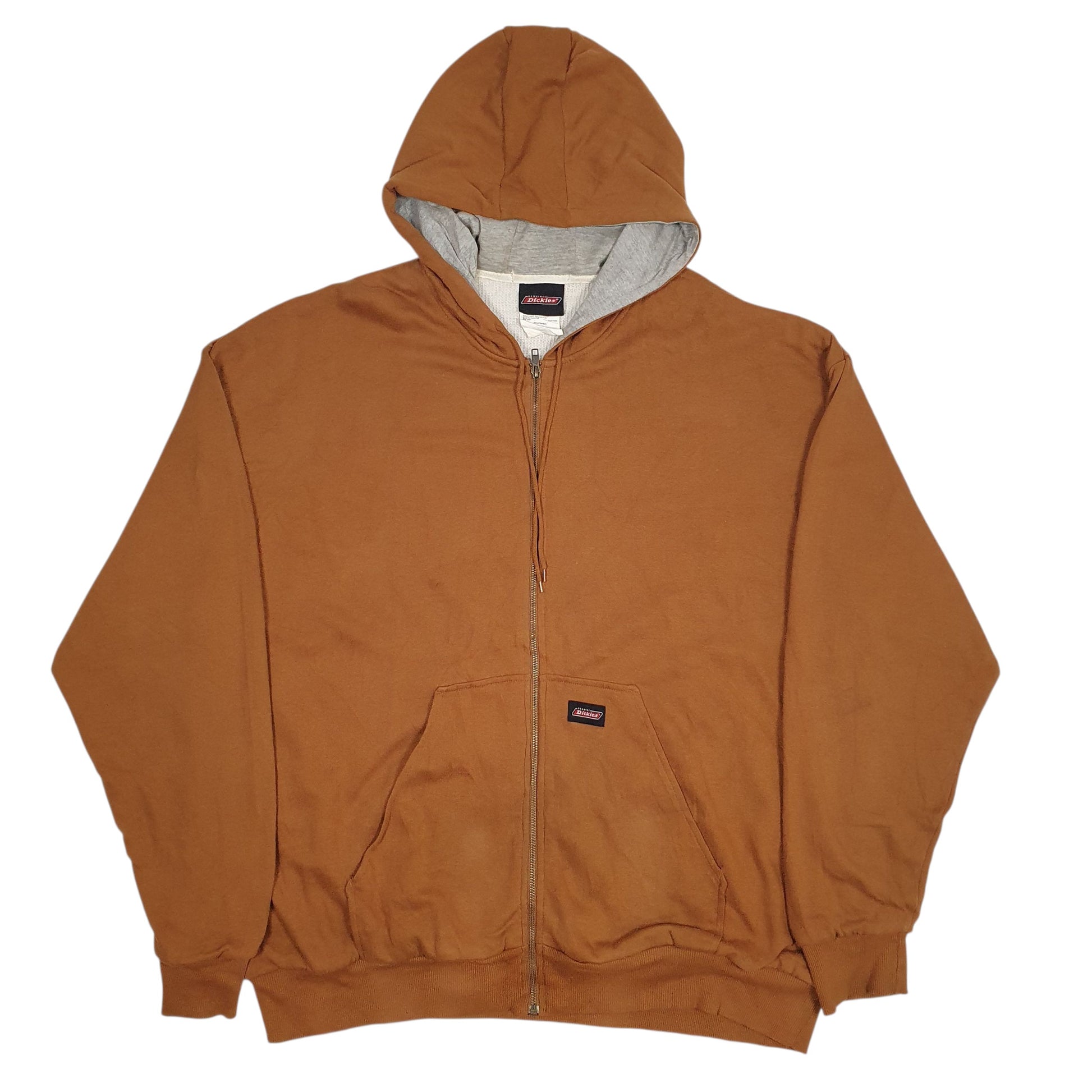 Mens Brown Dickies  Full Zip Jumper