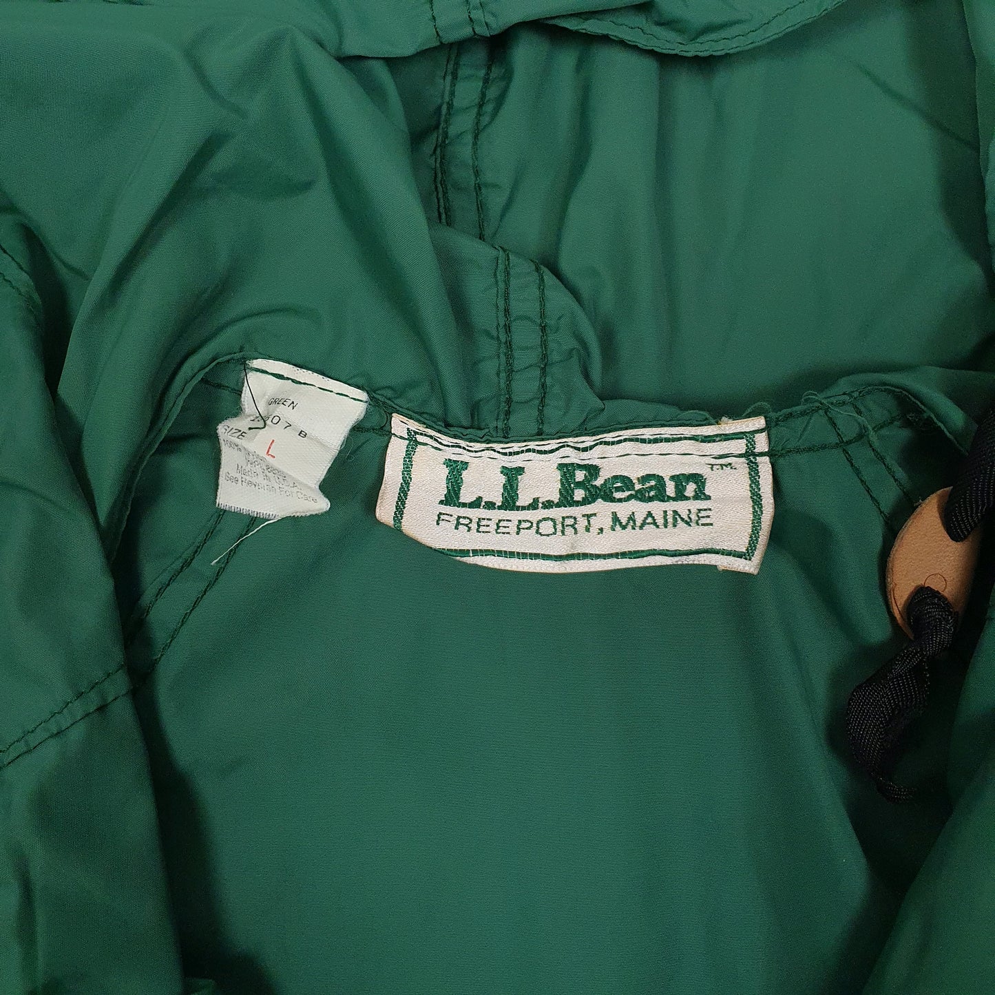 Womens Green LL Bean Vintage 80s Made In USA  Coat