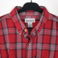 Mens Red Carhartt Plaid  Shirt