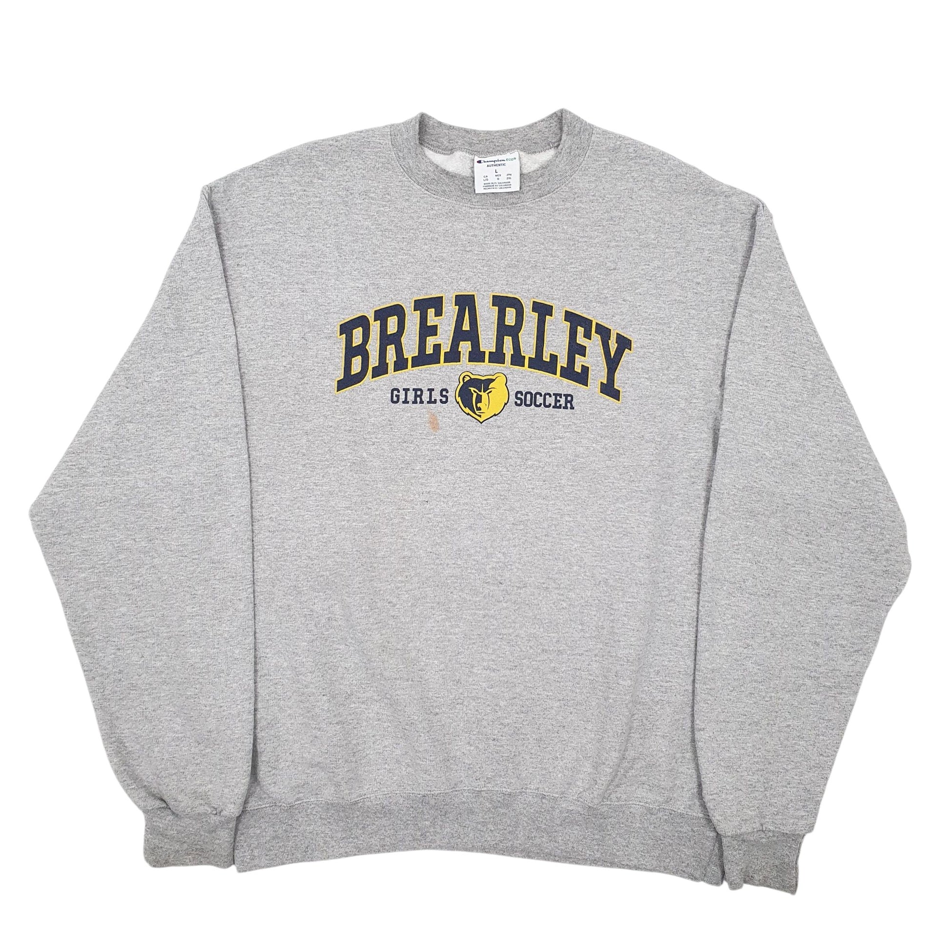 Mens Grey Champion  Crewneck Jumper