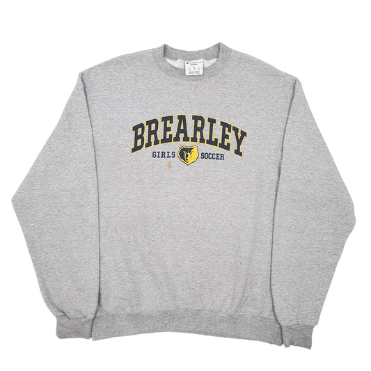 Mens Grey Champion  Crewneck Jumper