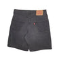Mens Black Levis 550 Vintage 00s  Shorts