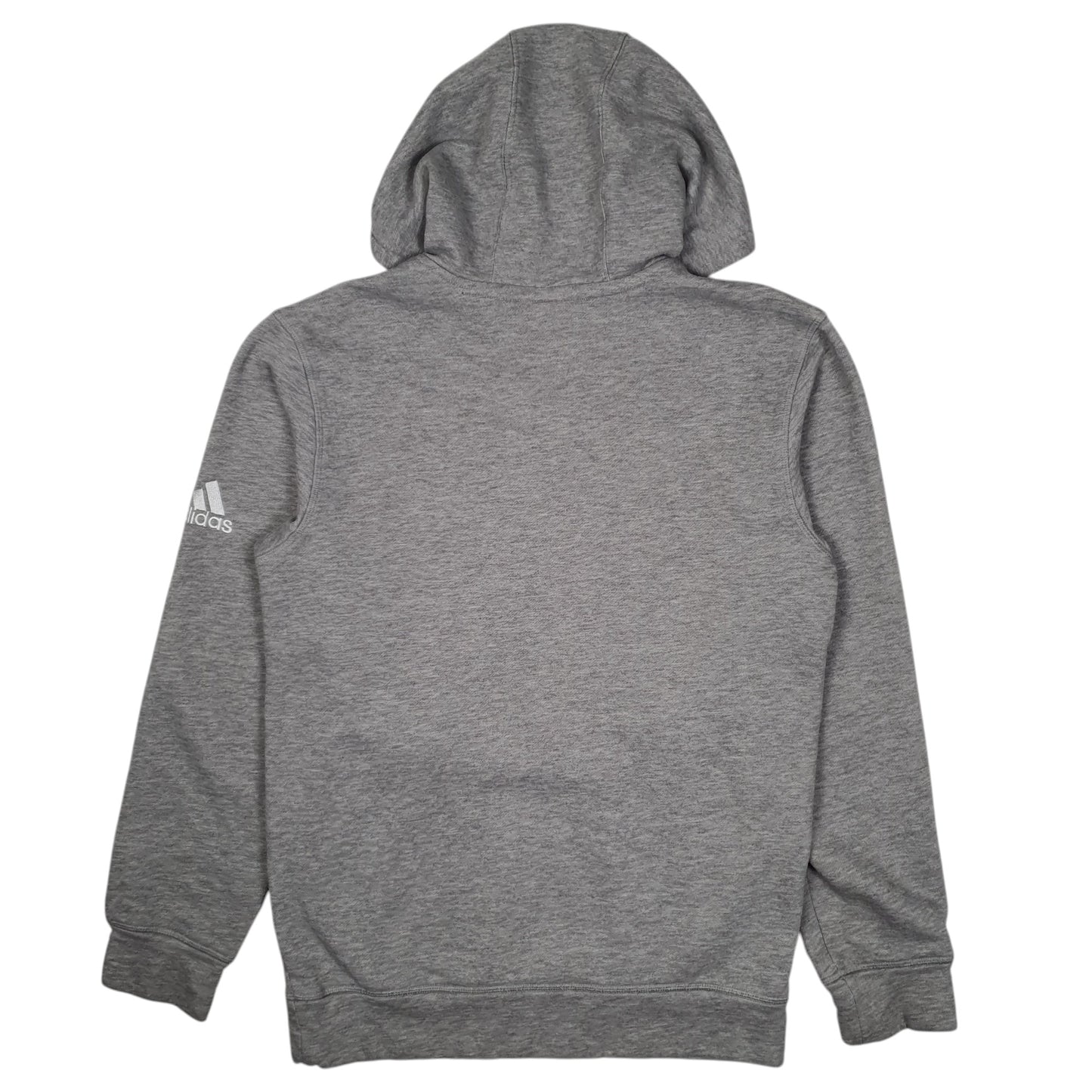 Mens Grey Adidas Battle Basketball Hoodie Jumper