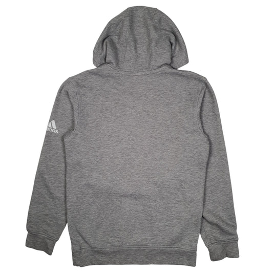 Mens Grey Adidas Battle Basketball Hoodie Jumper