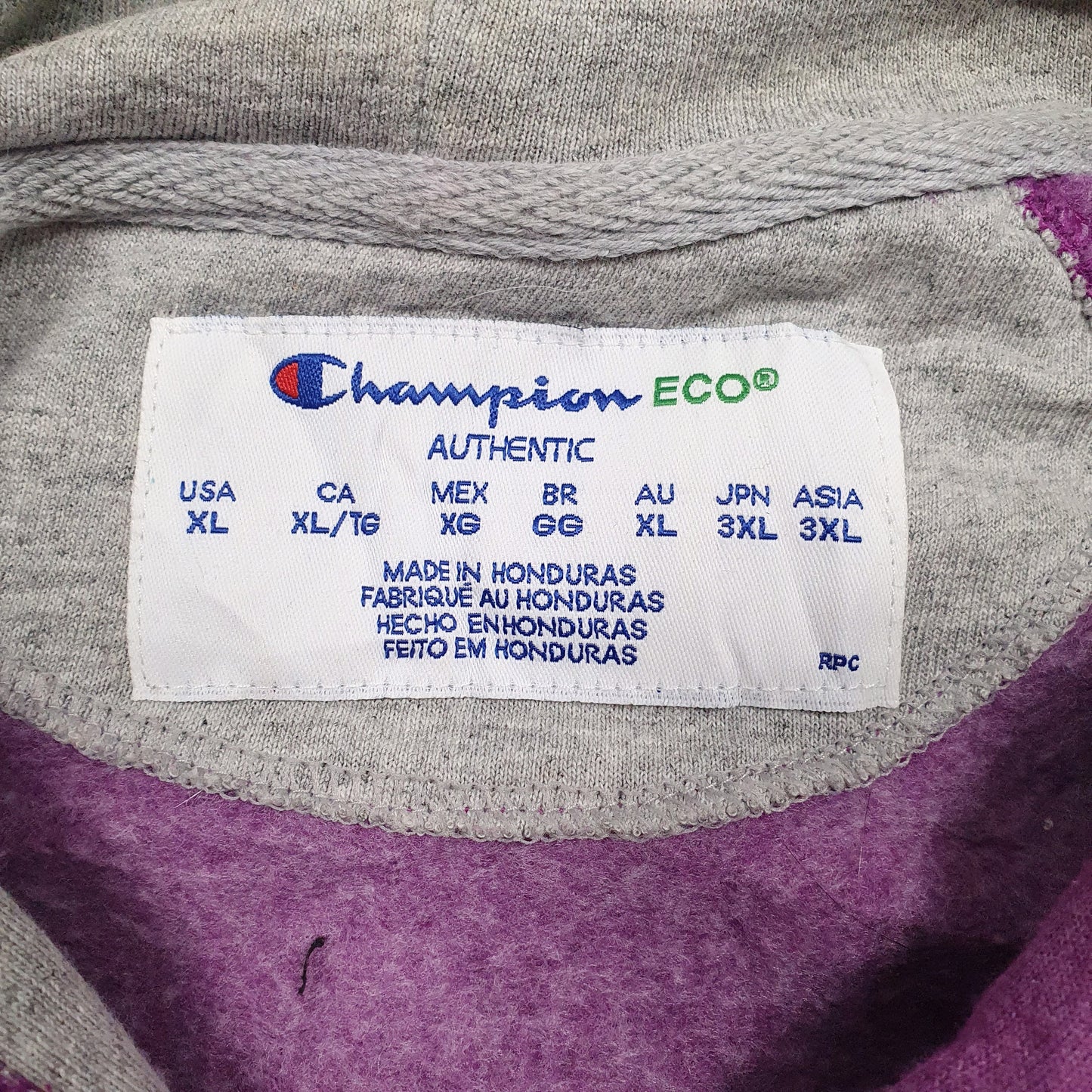 Womens Purple Champion  Hoodie Jumper