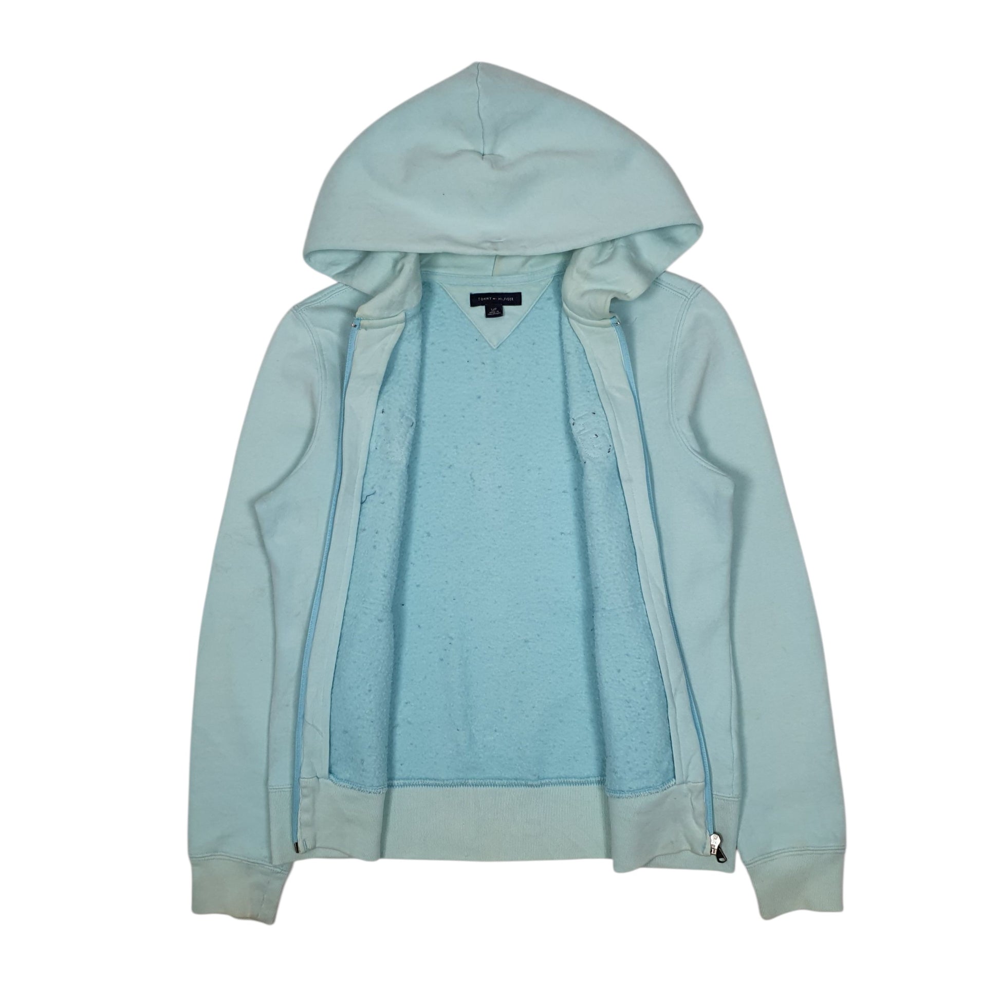 Womens Blue Tommy Hilfiger Hoodie Full Zip Jumper