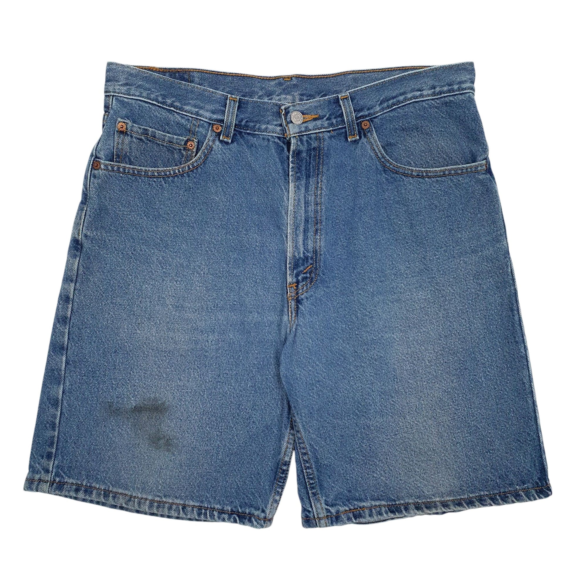 Mens Blue Levis 550 Relaxed Fit Denim Shorts
