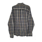 Mens Grey L.L.Bean Chamois Thick Flannel Plaid  Shirt