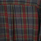 Mens Grey L.L.Bean Thick Flannel Plaid  Shirt