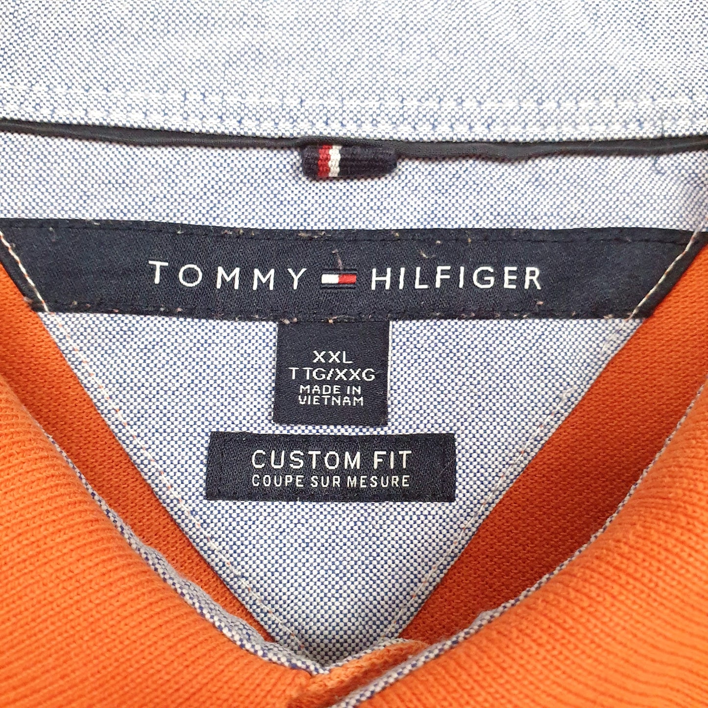 Mens Orange Tommy Hilfiger   Polo Shirt