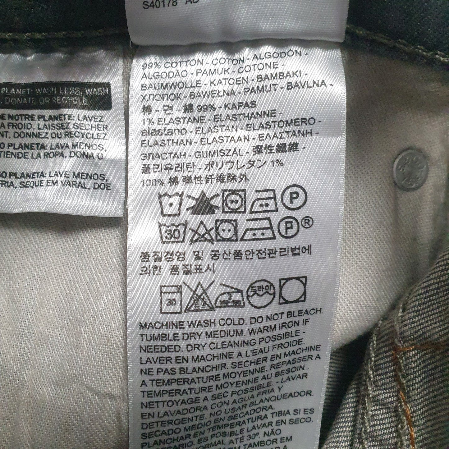 Mens Grey Levis   Jeans