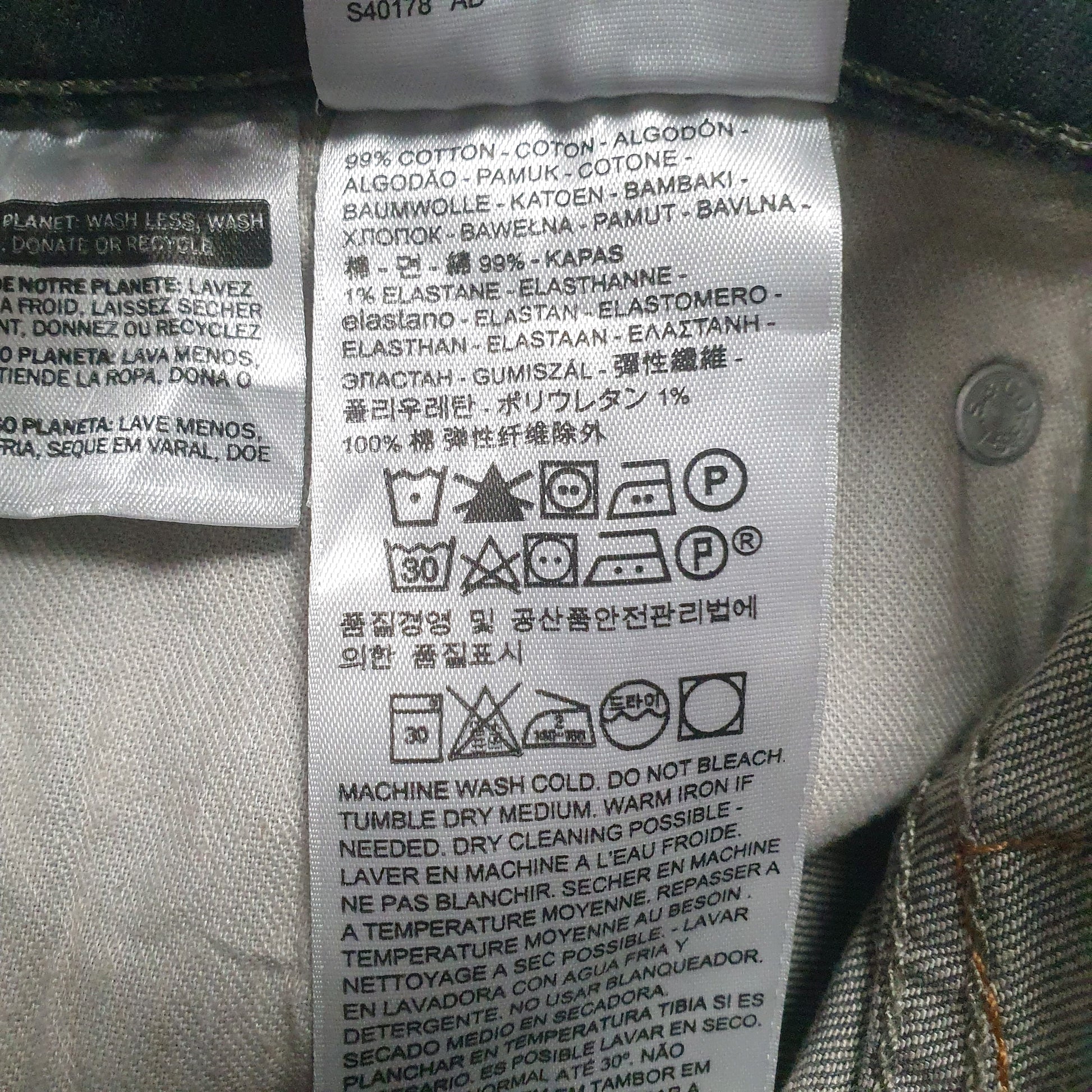 Mens Grey Levis   Jeans