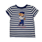 Womens Blue Polo Ralph Lauren Polo Bear Short Sleeve T Shirt