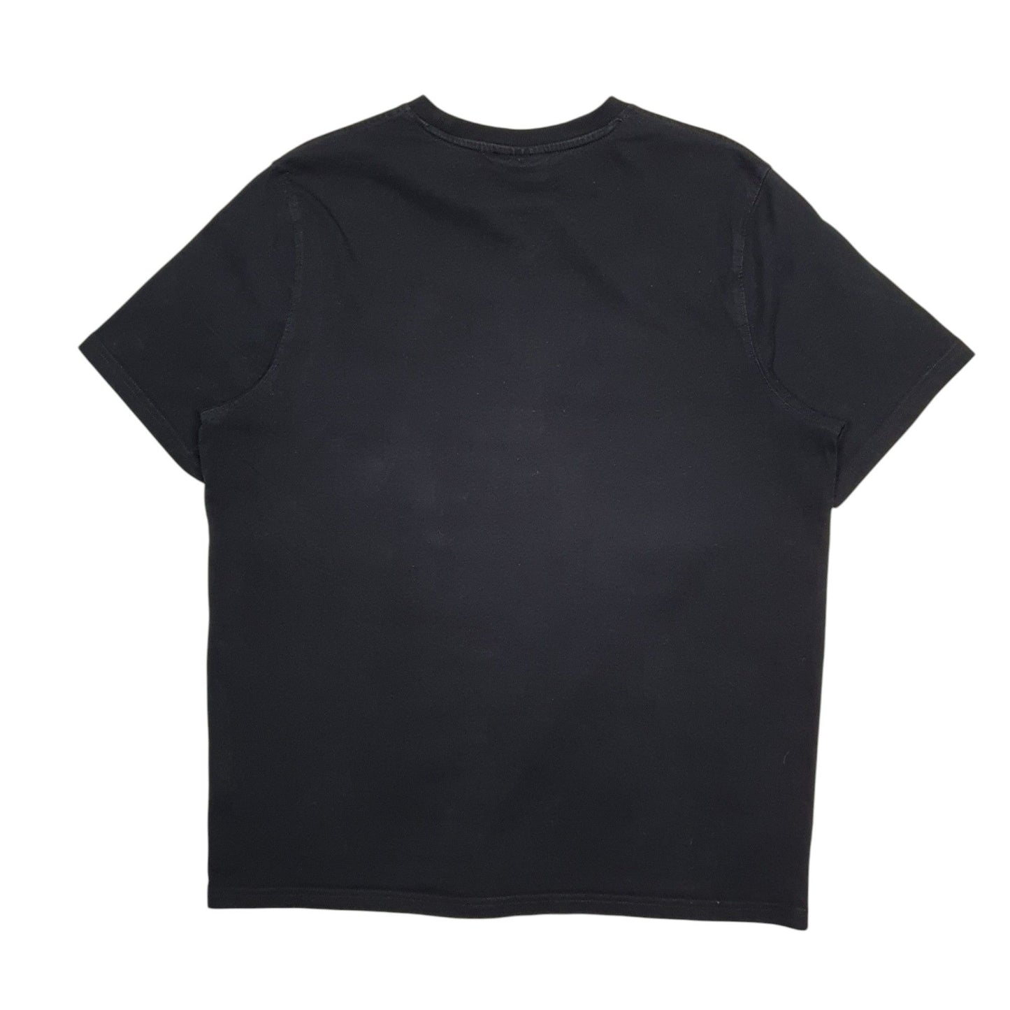 Mens Black Fila  Crewneck T Shirt