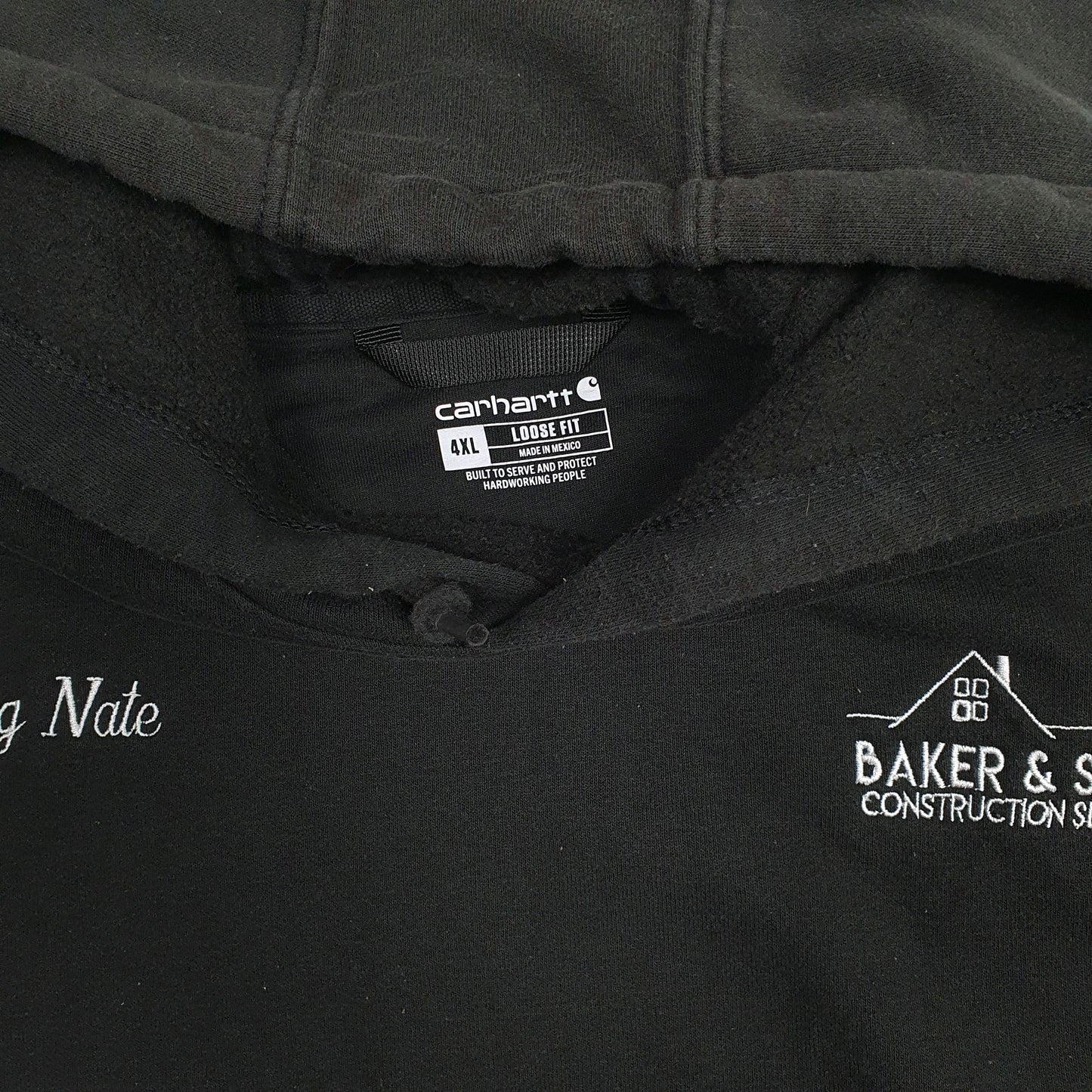 Mens Black Carhartt  Hoodie Jumper