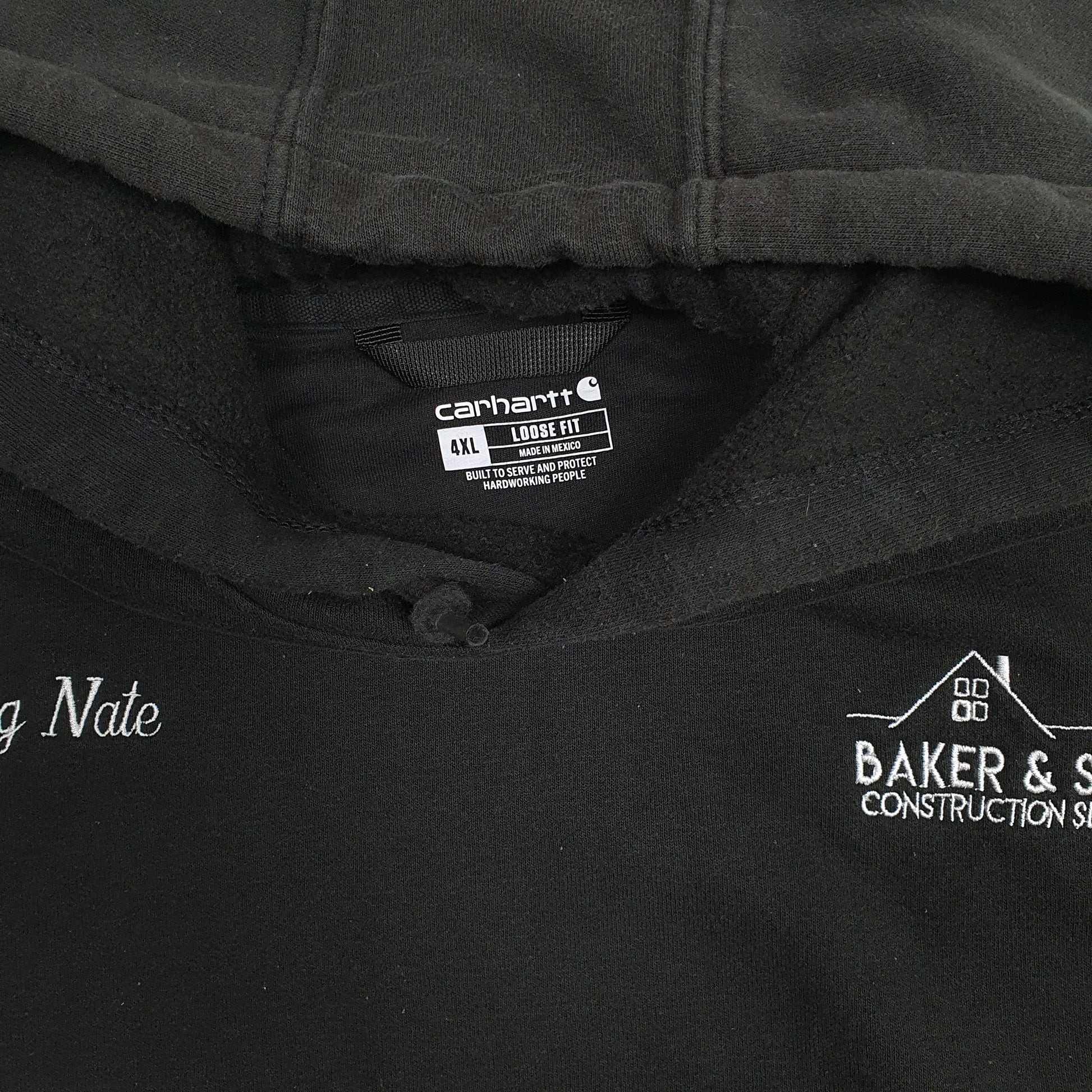 Mens Black Carhartt  Hoodie Jumper