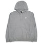 Mens Grey Nike  Hoodie Jumper