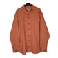 Mens Orange L.L.Bean Canvas Stretch Long Sleeve Shirt