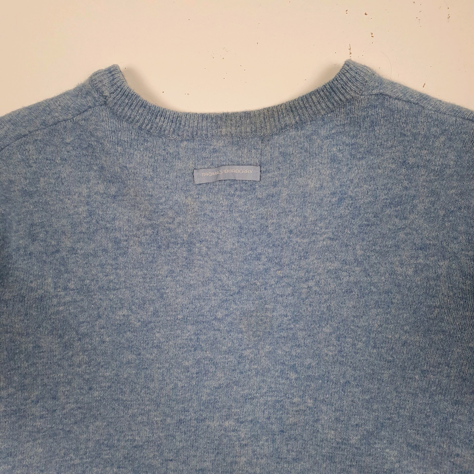 Womens Blue Burberry  Crewneck Jumper