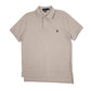 Mens Beige Polo Ralph Lauren Custom Fit Short Sleeve Polo Shirt