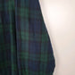 Mens Navy L.L.Bean Thick Flannel Plaid  Shirt