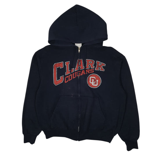 Mens Navy Champion Clark Cougars Hoodie Full Zip Jumper