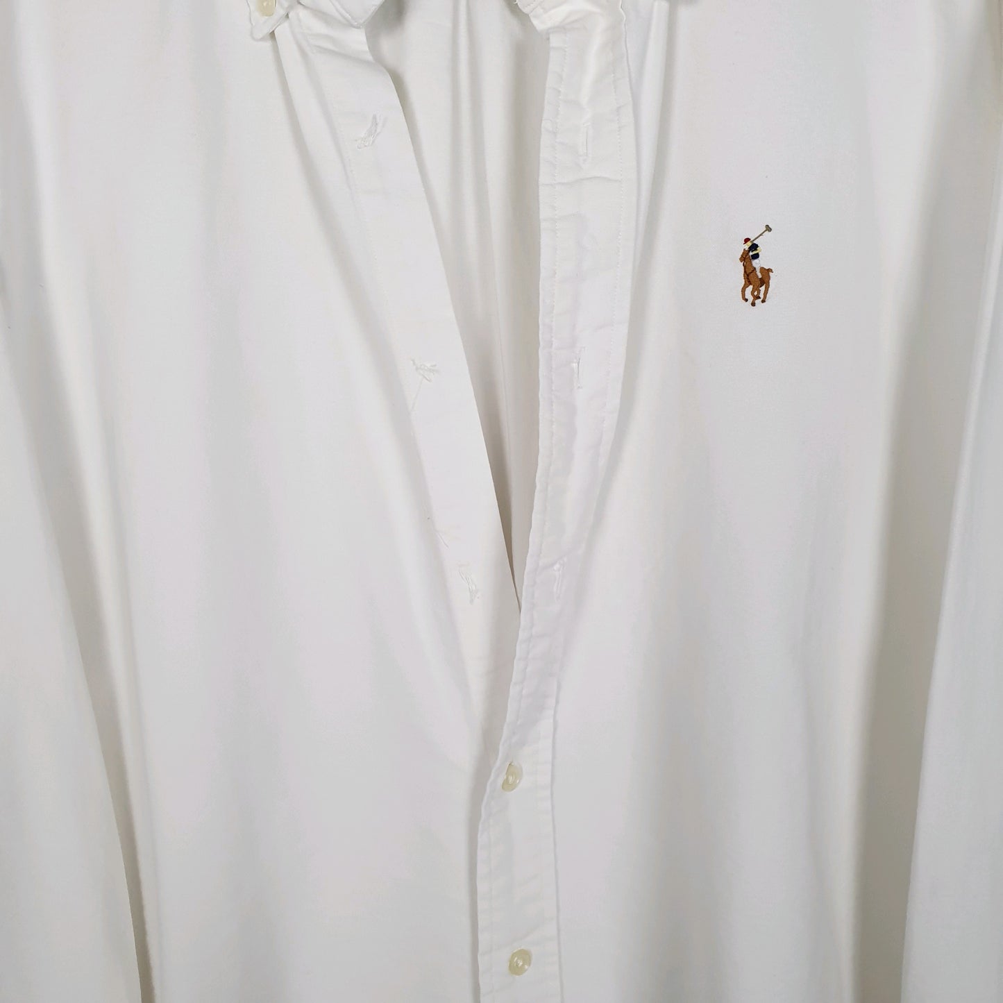 Mens White Ralph Lauren Oxford  Shirt