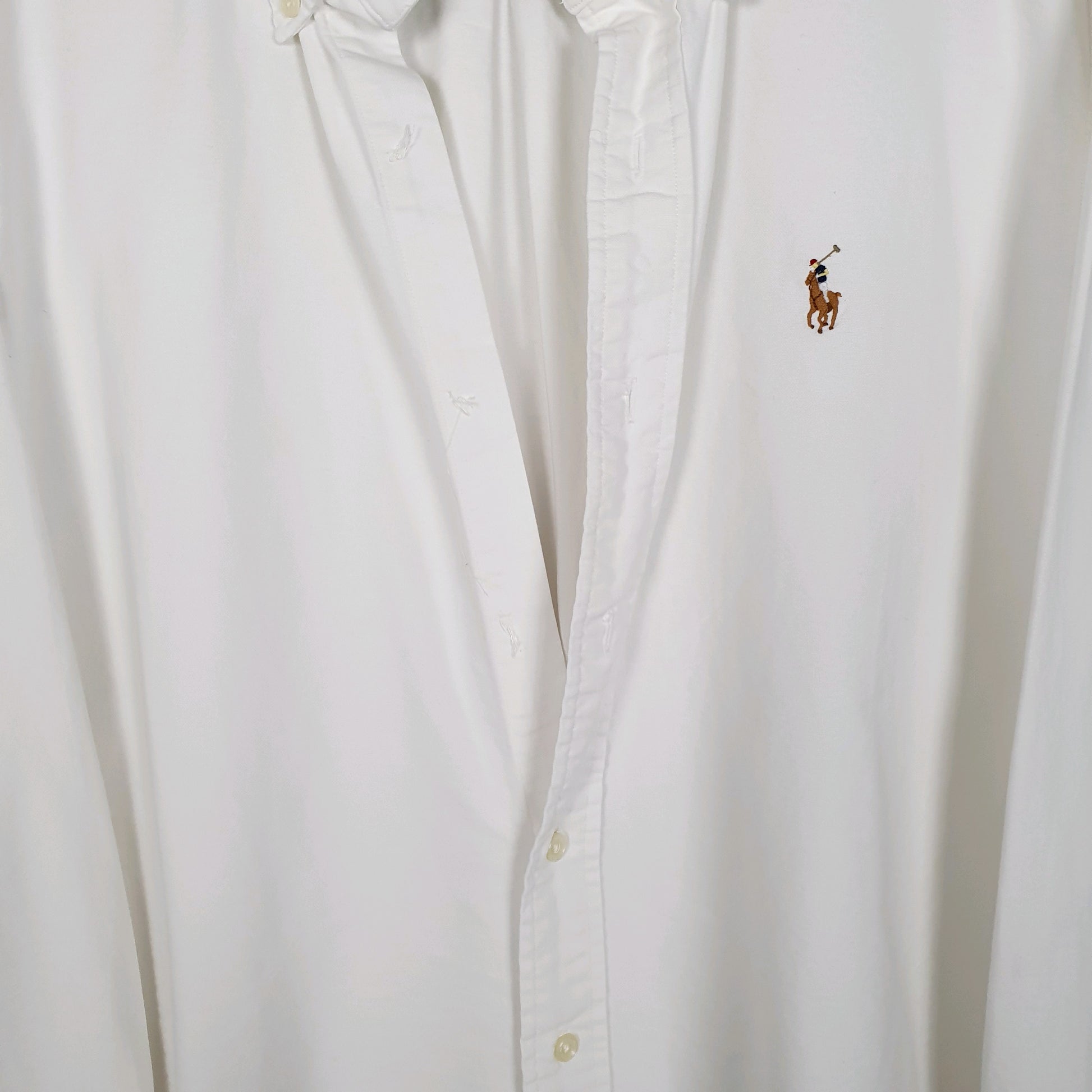 Mens White Ralph Lauren Oxford  Shirt