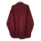 Mens Burgundy L.L.Bean Thick Chamois  Shirt