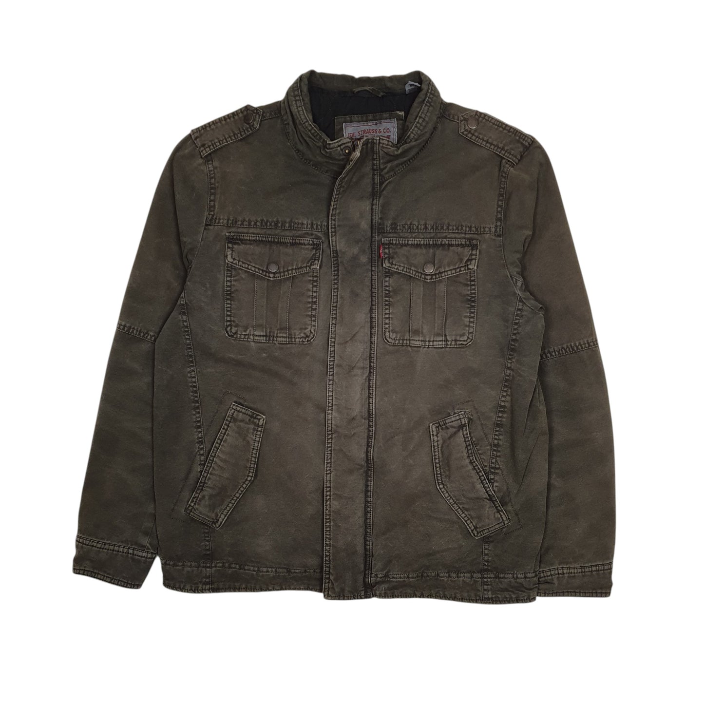 Mens Green Levis Military  Coat
