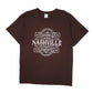 Mens Brown Port & Company Nashville Tennessee Short Sleeve T Shirt