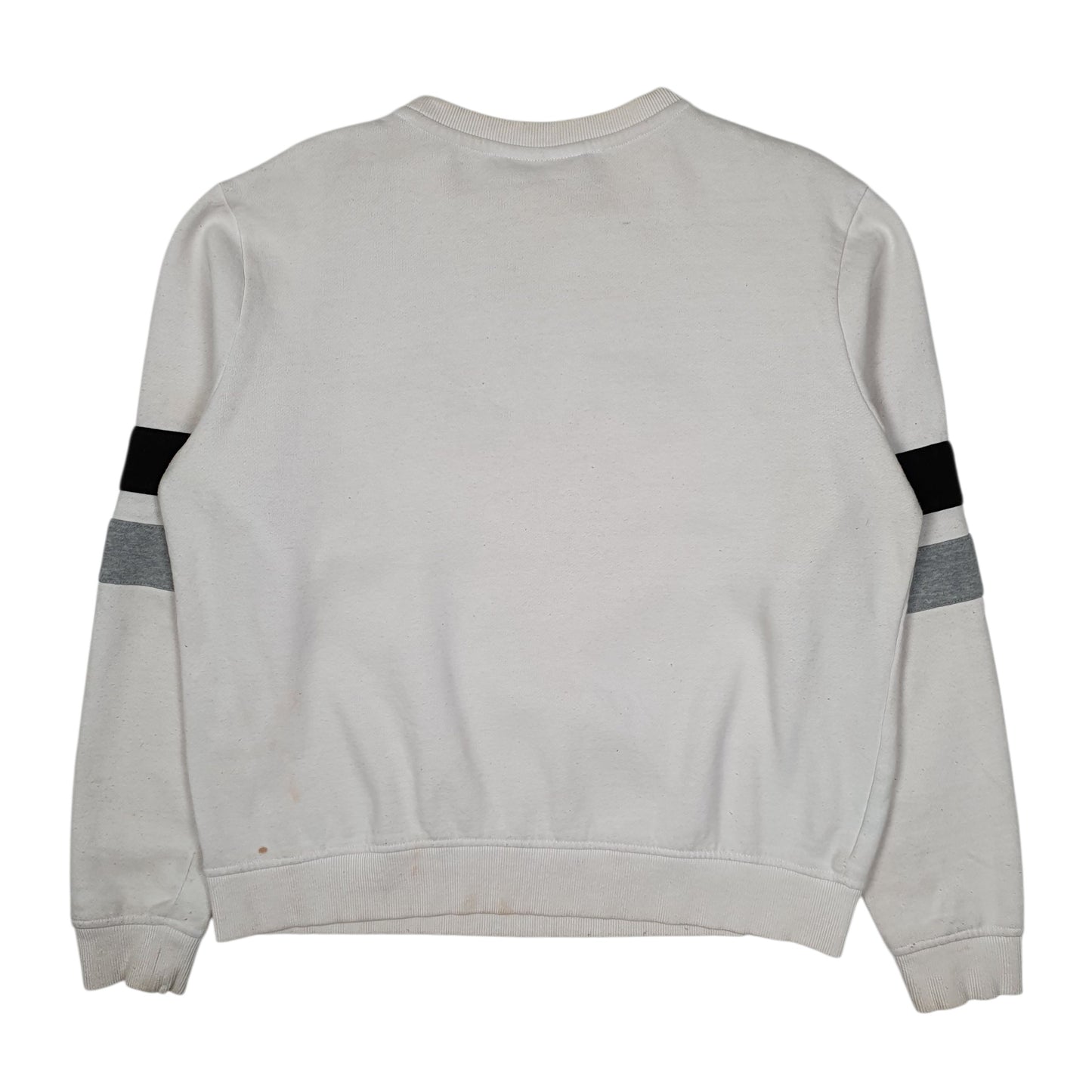 Womens White Fila  Crewneck Jumper