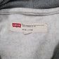 Mens Grey Levis Spellout Hoodie Jumper