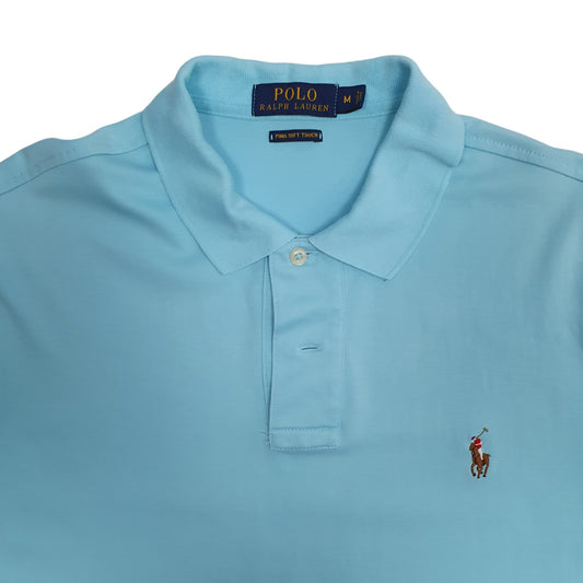 Mens Blue Polo Ralph Lauren Stretch  Polo Shirt